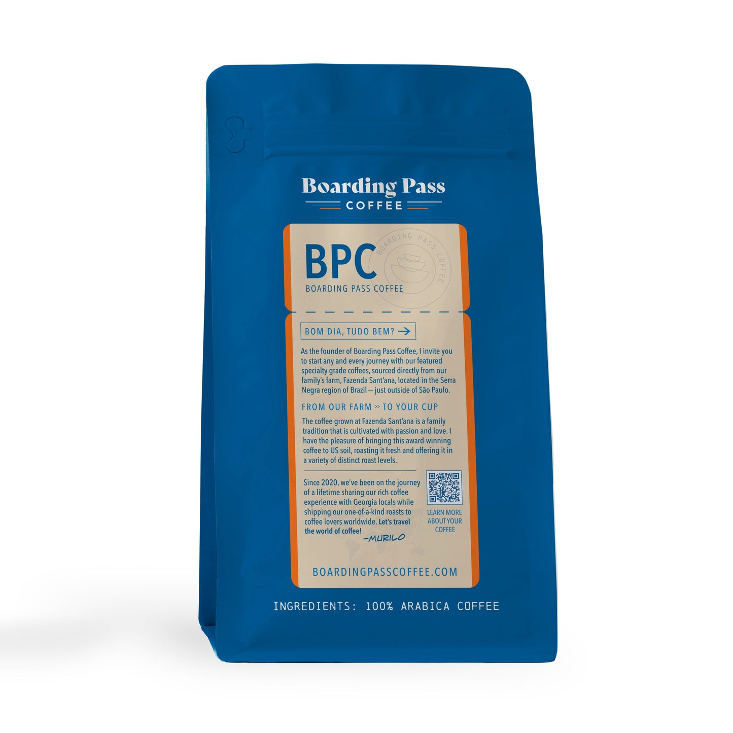 Boarding Pass Coffee - 8oz Whole Bean Bag