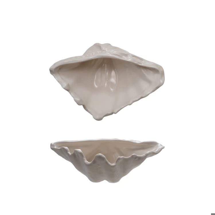 Clam Shell Dish Stoneware
