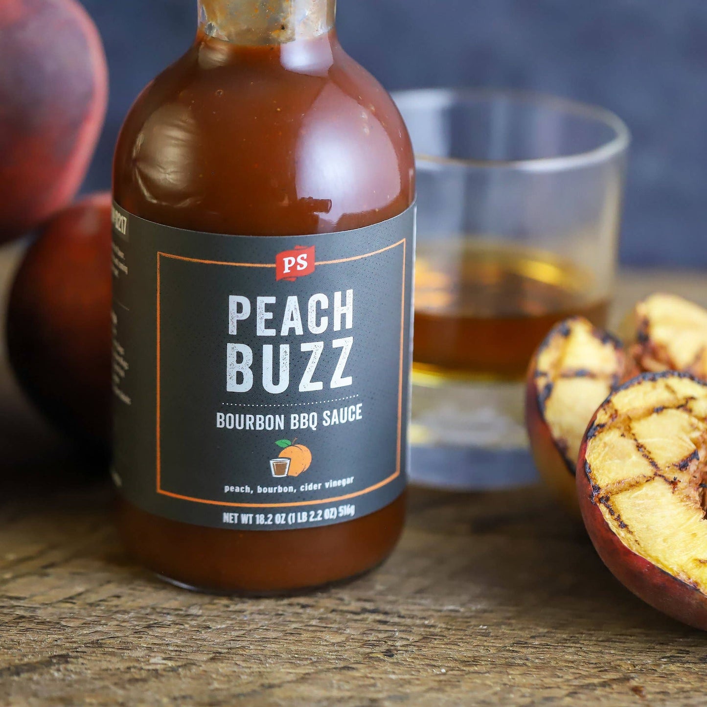 Peach Buzz Bourbon BBQ Sauce
