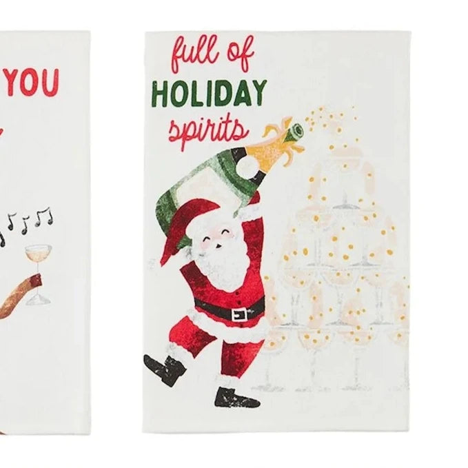Full of Holiday Spirits Kitchen Towel