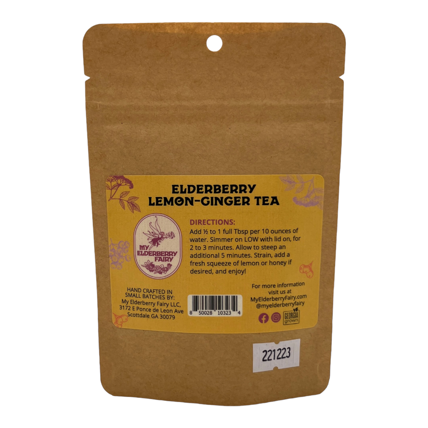 Elderberry Lemon-Ginger Tea