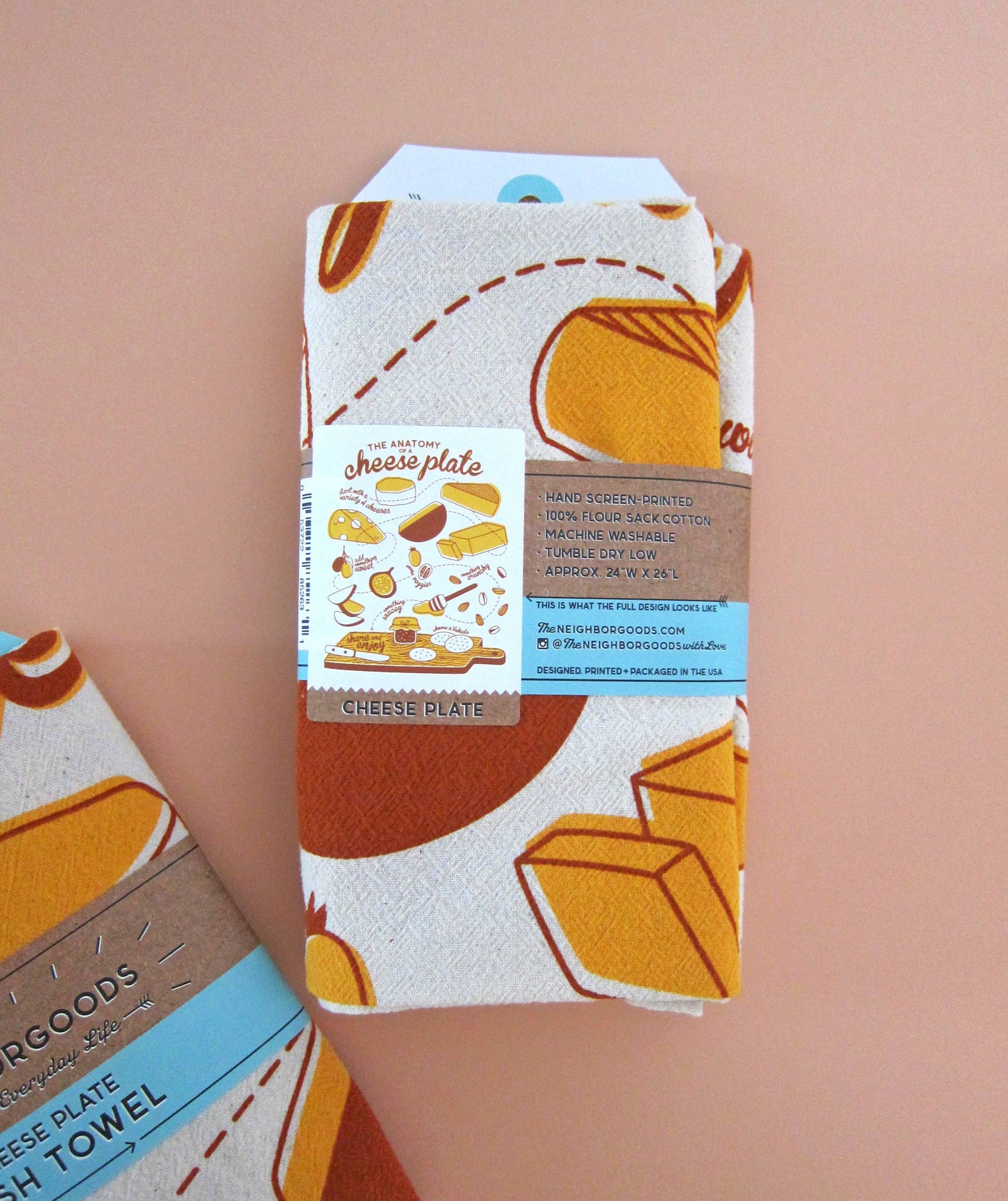Cheese Plate Dish Towel