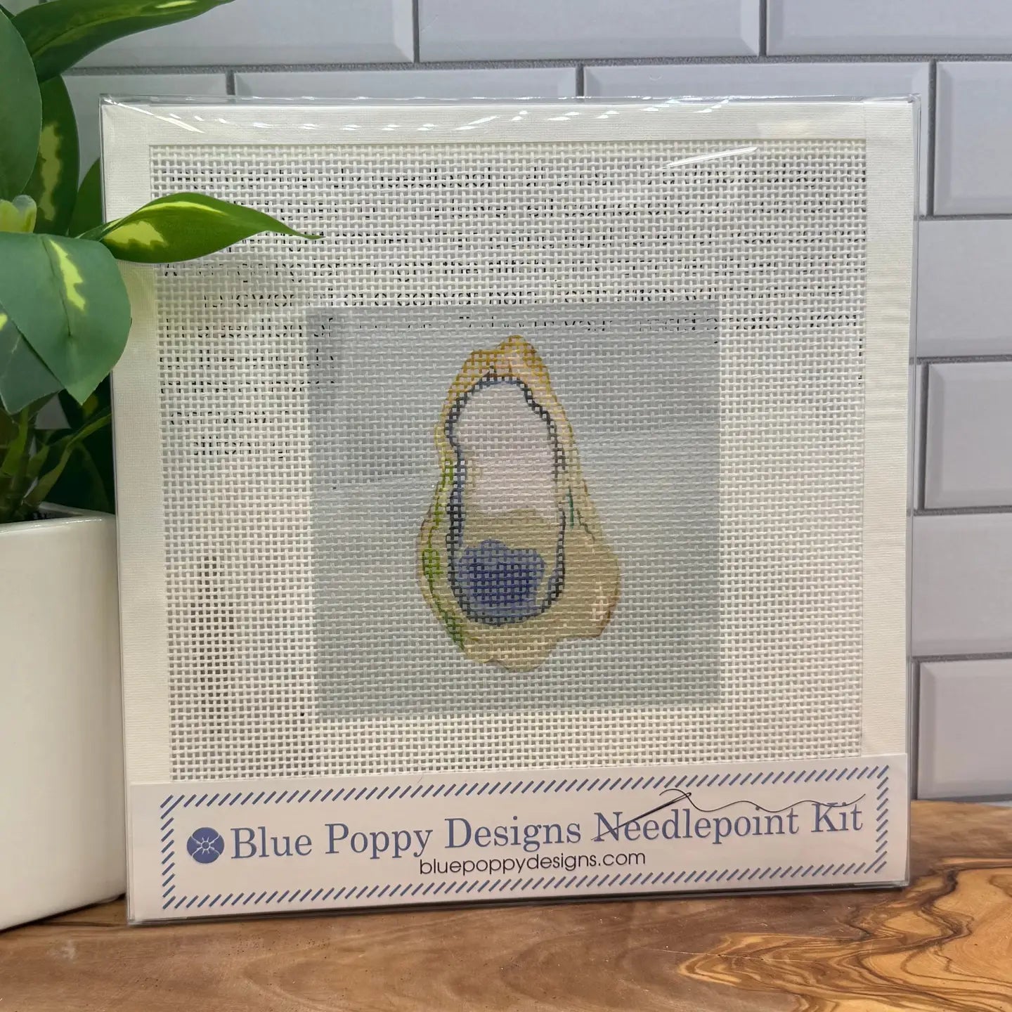 Blue Poppy Designs Needlepoint Oyster