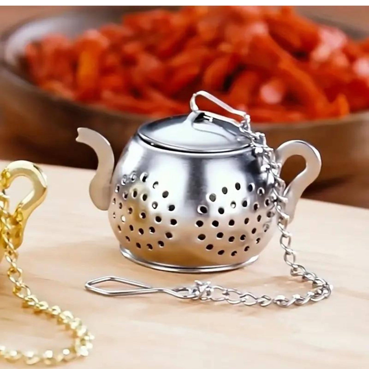 Silver Tea Pot Infuser for Loose Tea