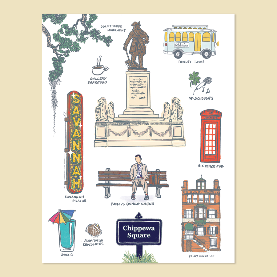 Chippewa Square Print