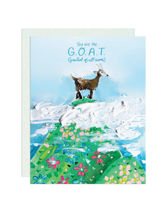 G. O. A. T. Greeting Card