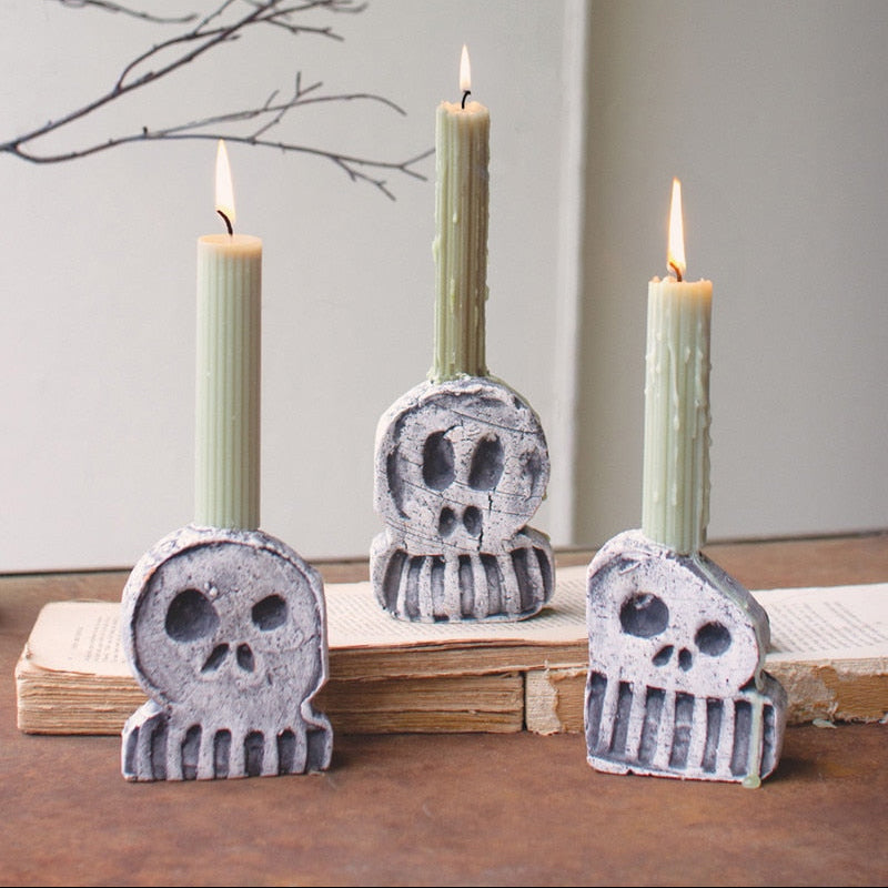 Halloween taper candle holders