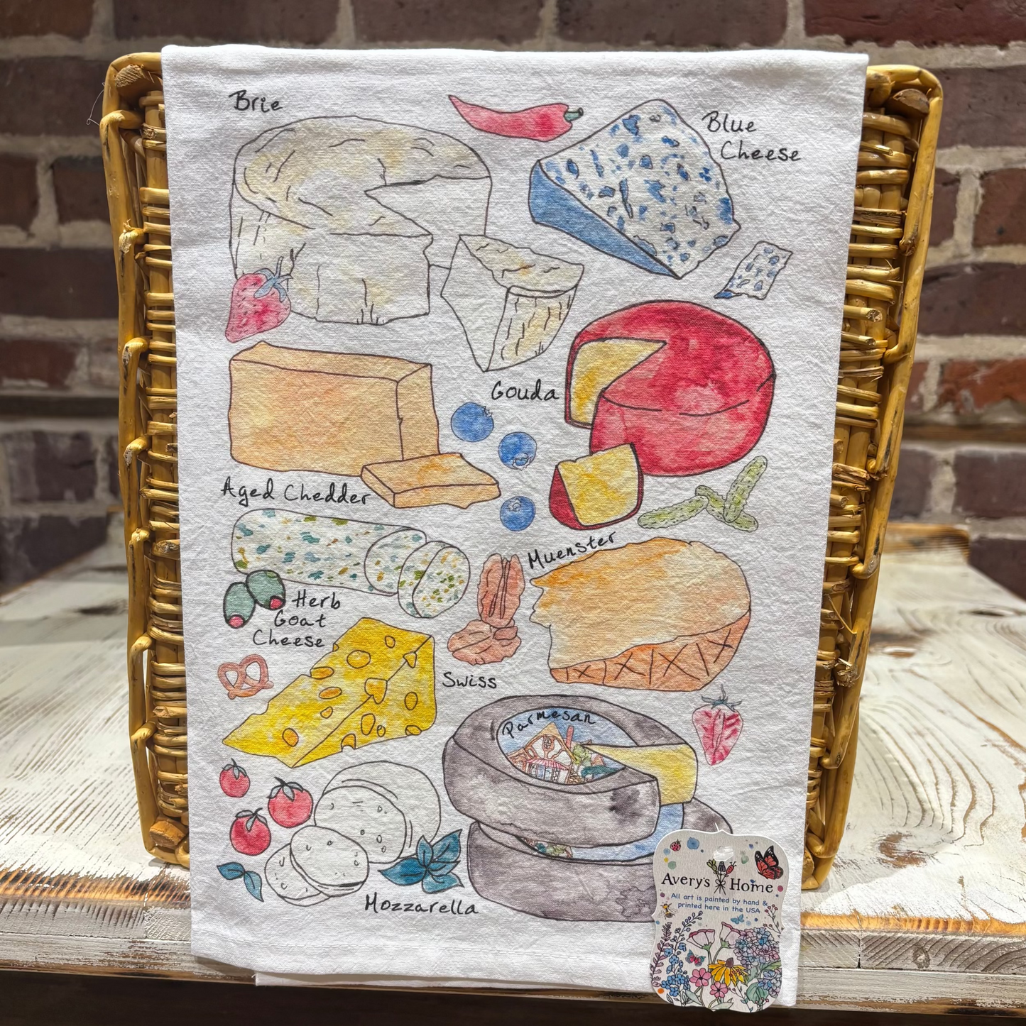 Cheese Lover Tea Towel - Avery's Home