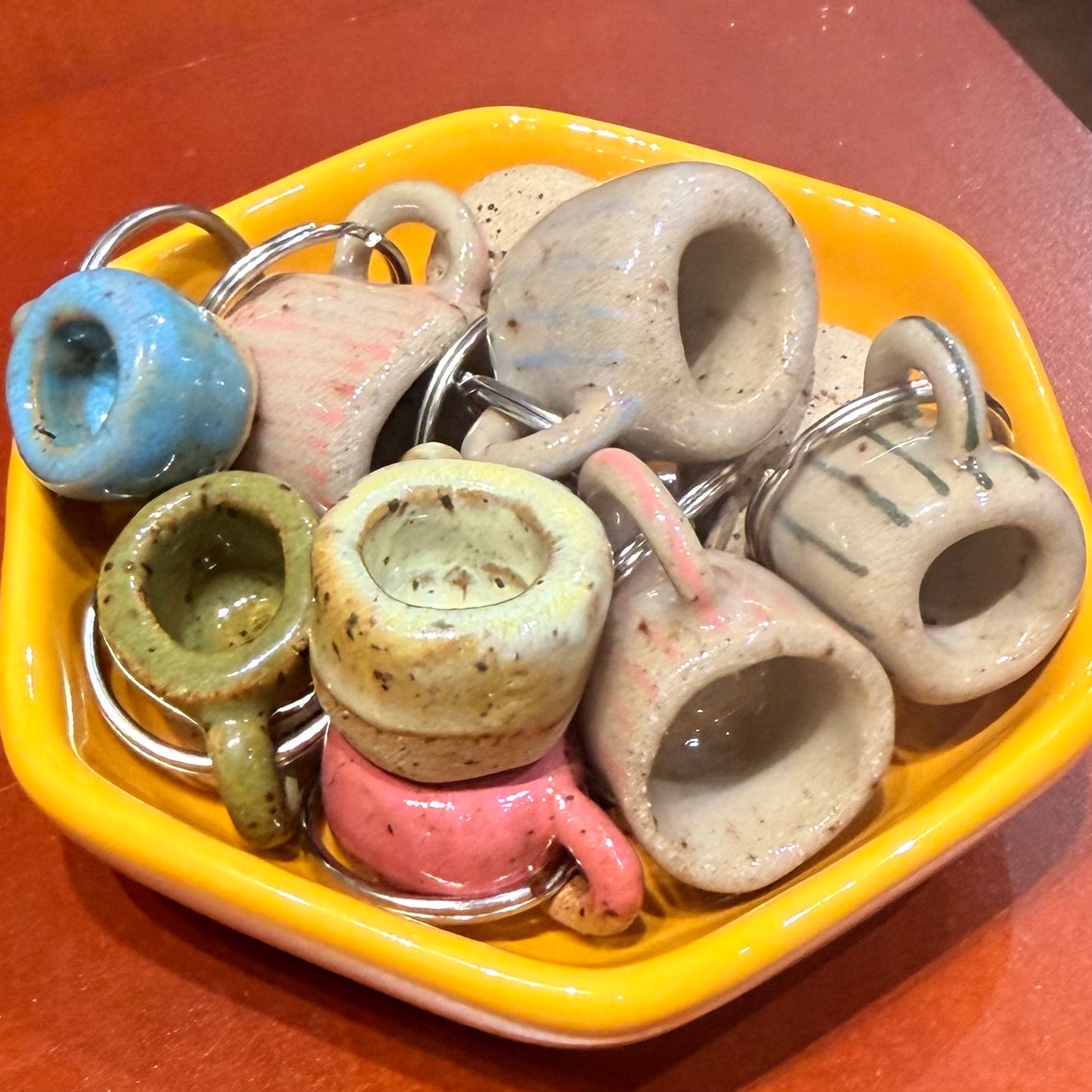 Handmade Coffee Cup Keychain
