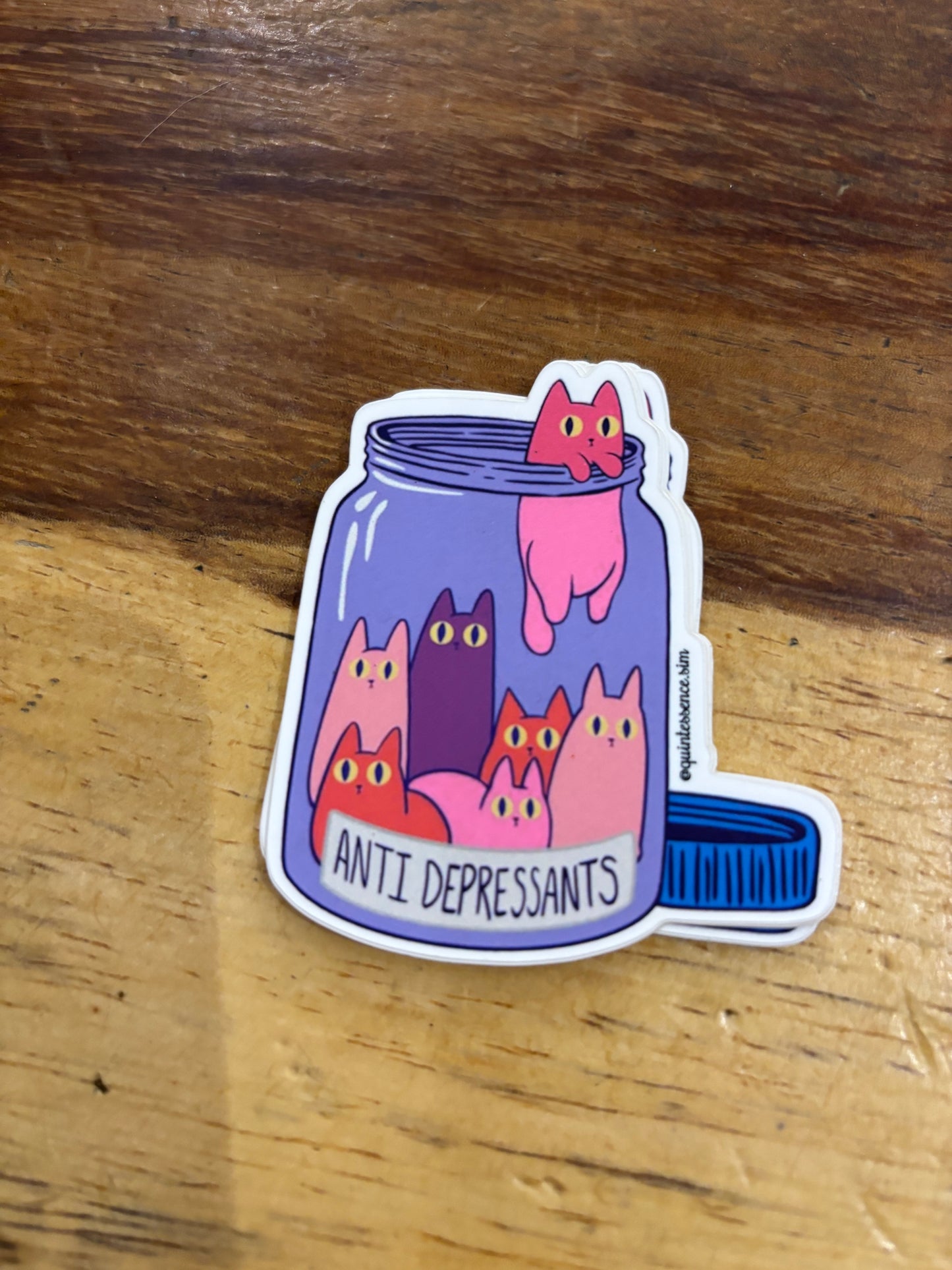Cats antidepressant sticker