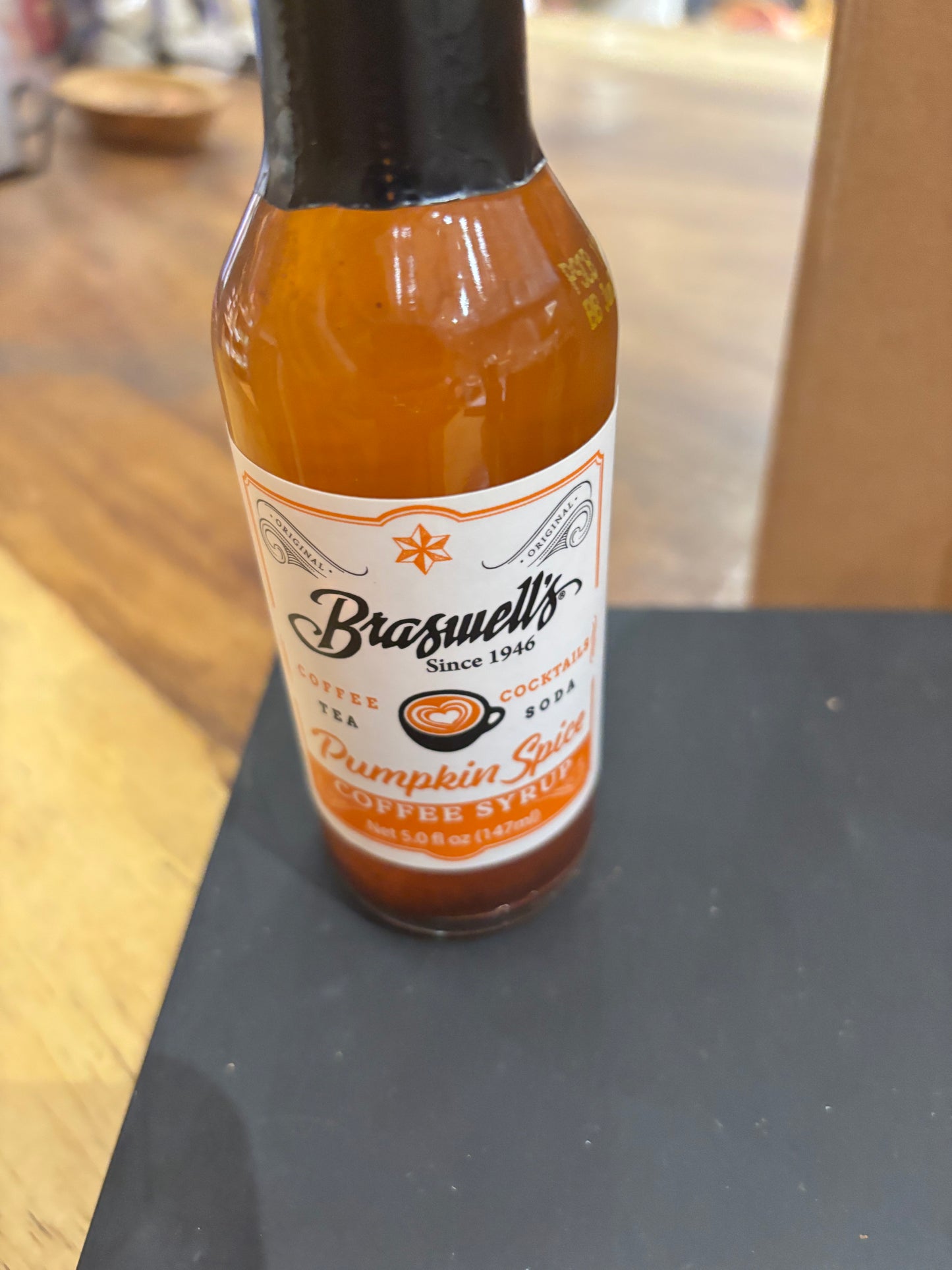 Pumpkin spice coffee syrup