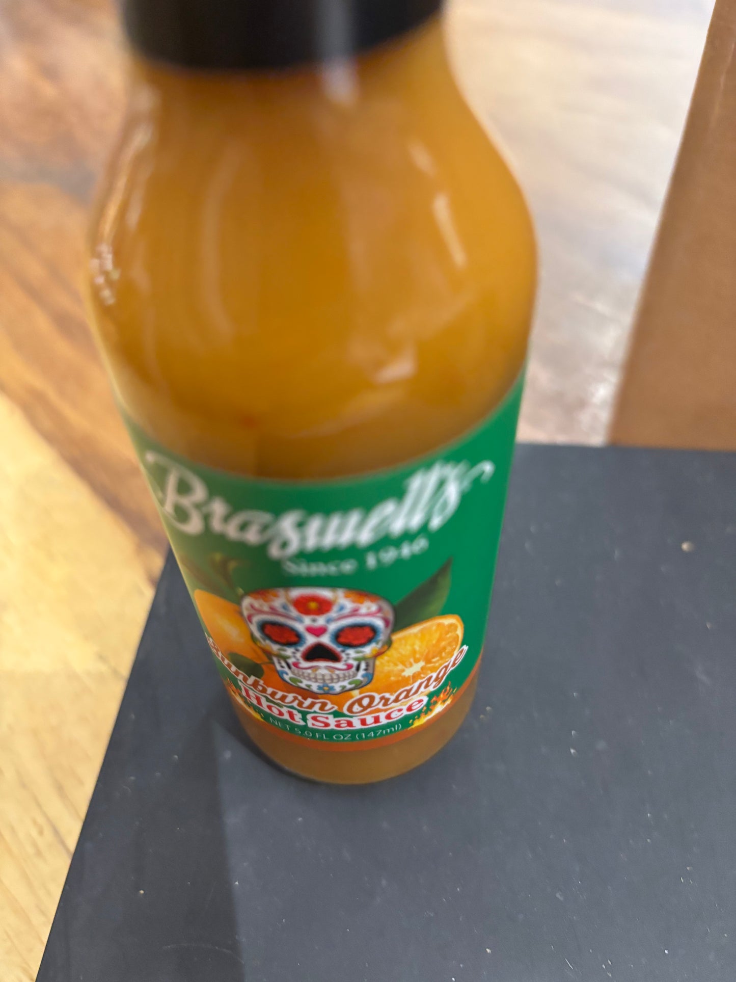 Sunburn orange hot sauce