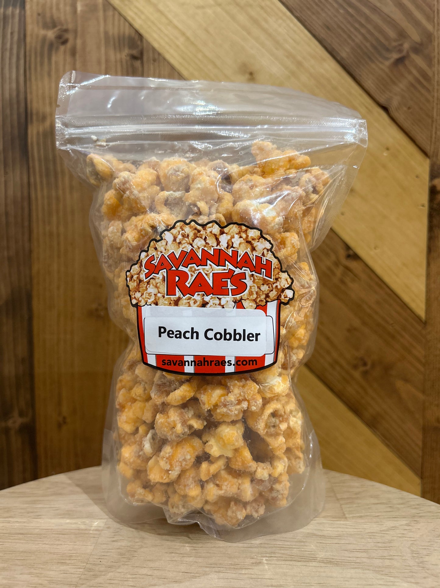 Peach Cobbler Popcorn- Savannah Rae's