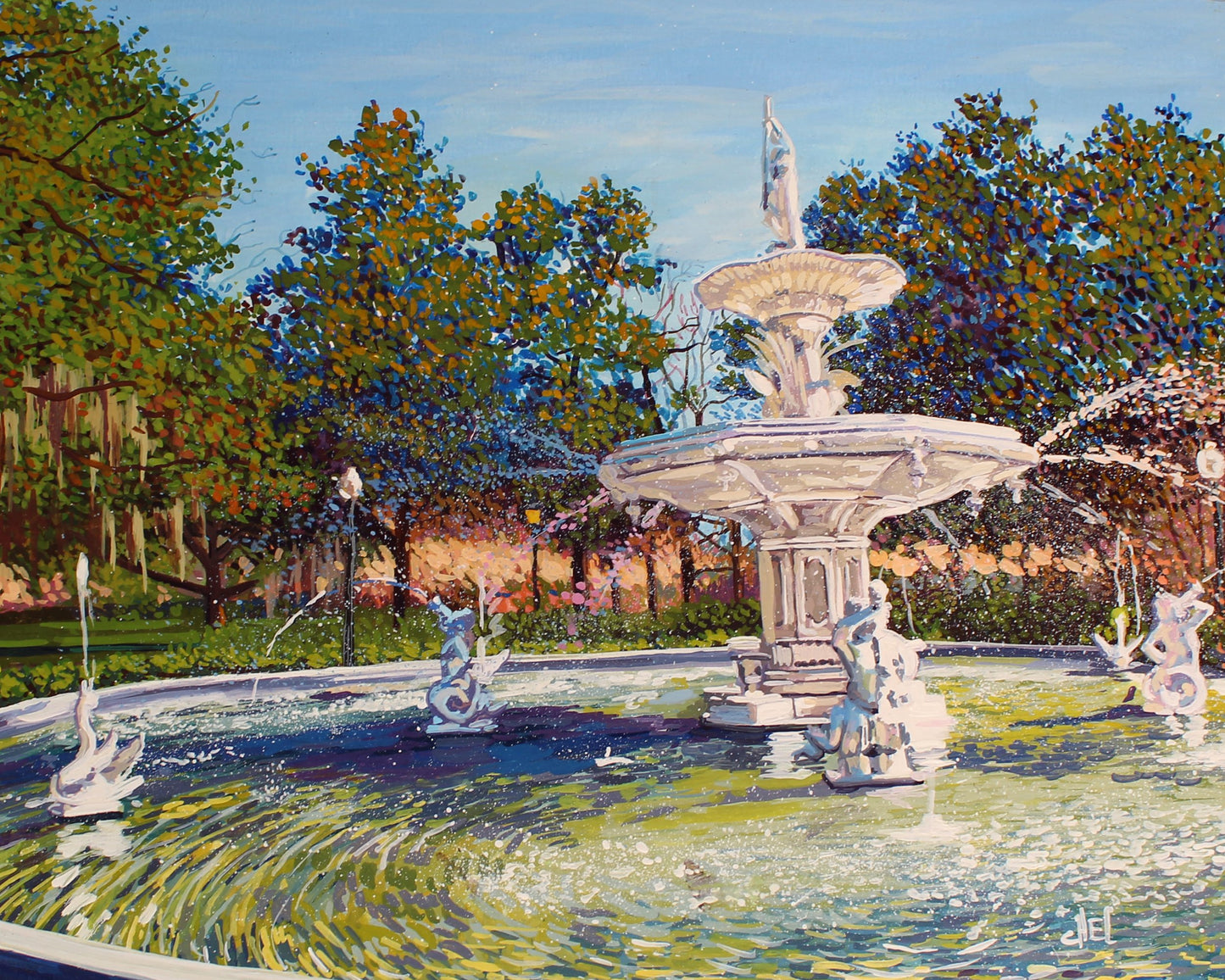 Forsyth Fountain Print