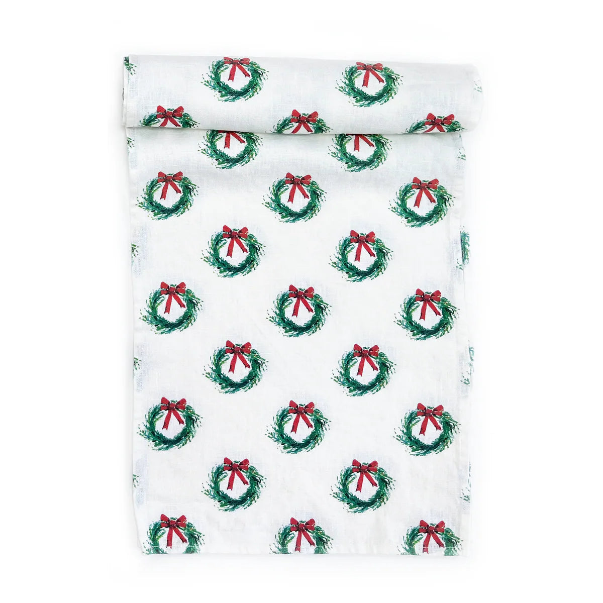 Holiday Wreath Table Runner - Darling Lemon - Local Brand