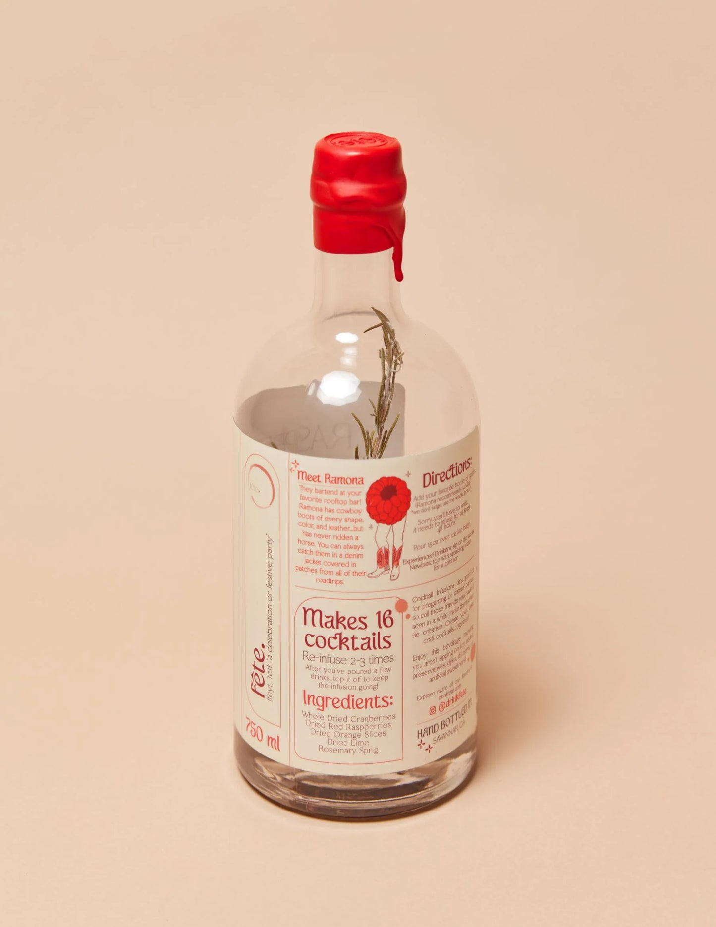 Raspberry Cosmo Cocktail Infusion - Fete - Local Brand