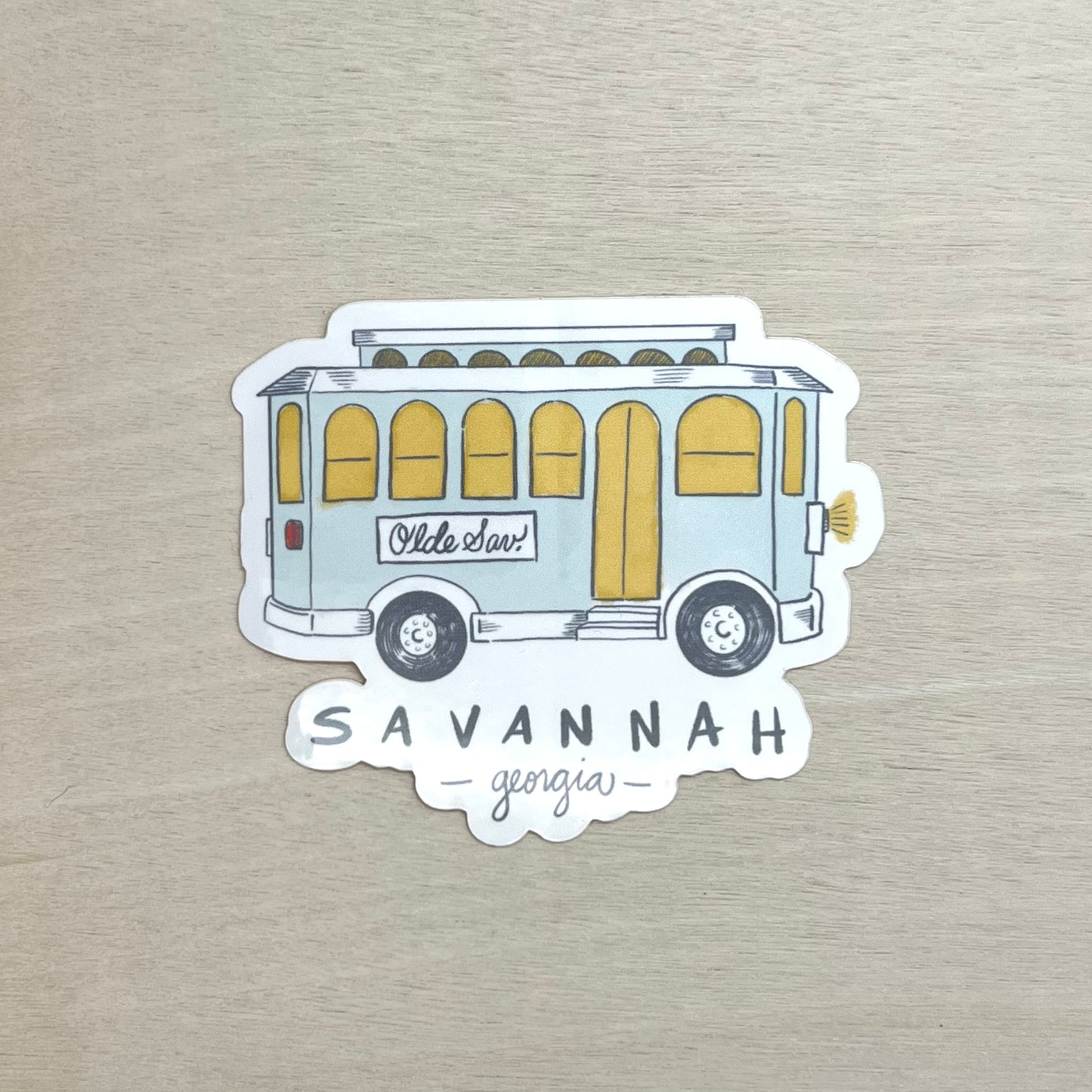 Trolley Savannah Sticker