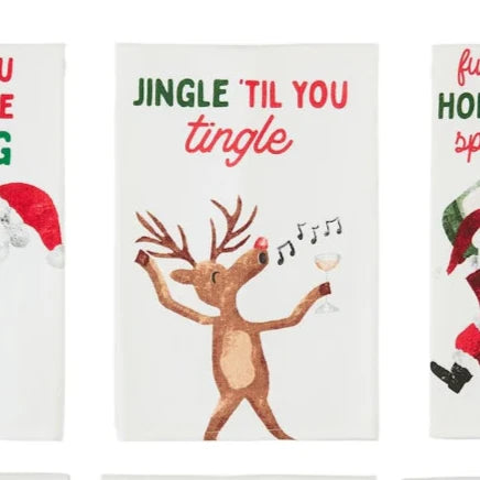 Jingle 'Til You Tingle Tea Towel
