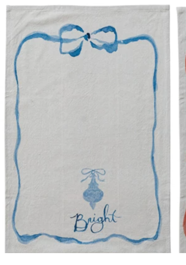 cotton printed tea towels