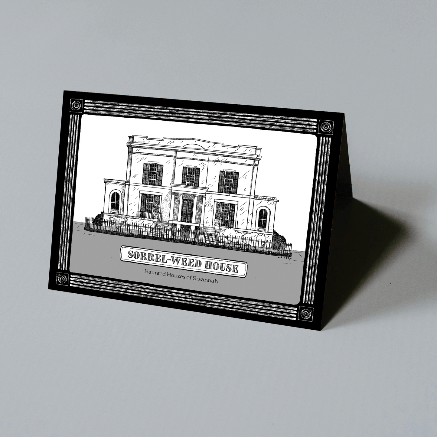 Sorrel Weed Haunted House Greeting Card