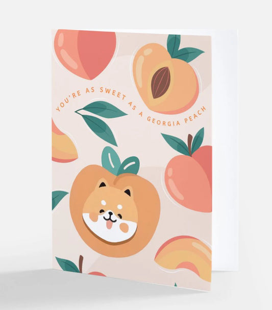 Sweet As A Georgia Peach Greeting Card