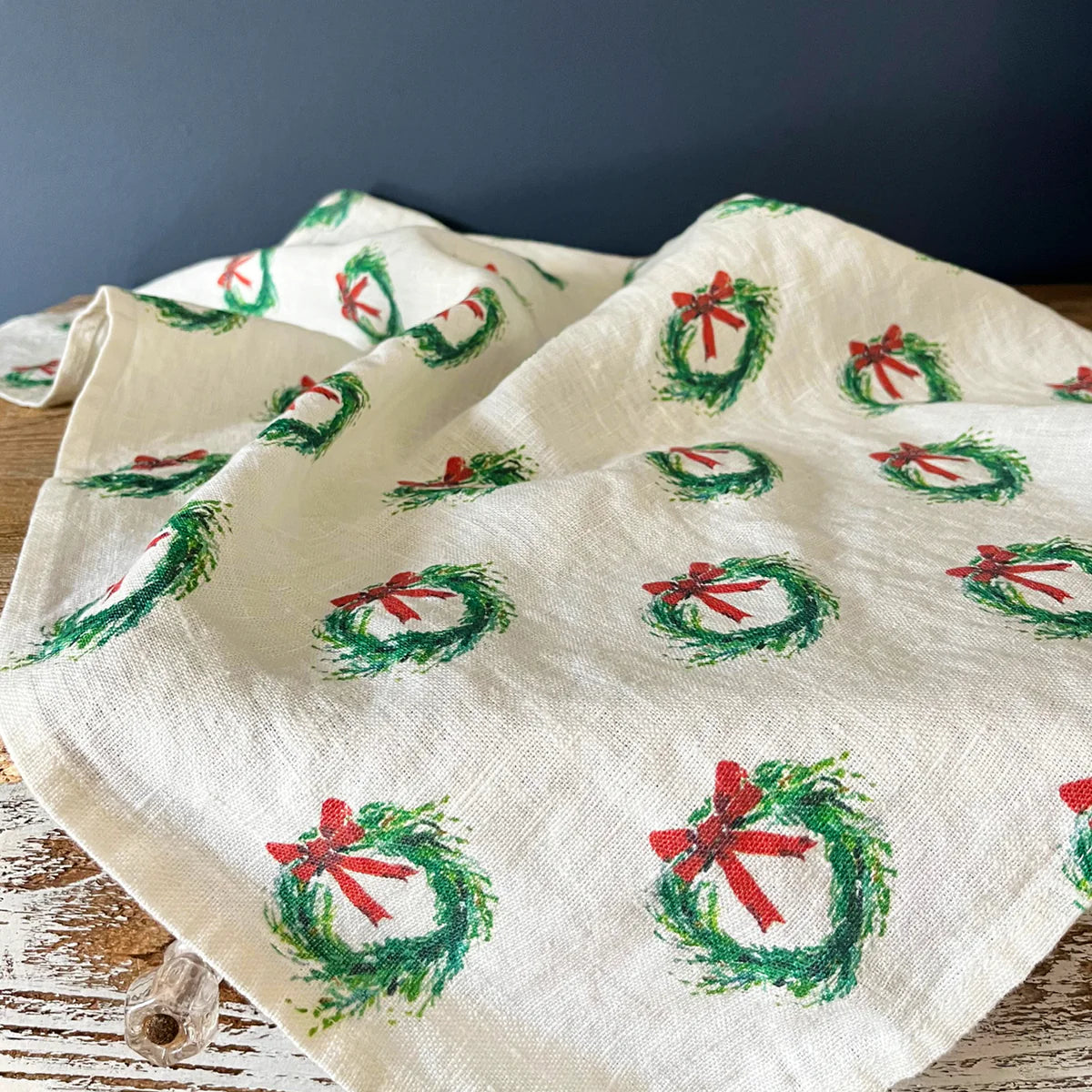 Holiday Wreath Table Runner - Darling Lemon - Local Brand