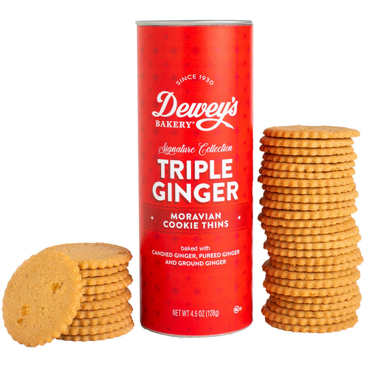 Triple Ginger Cookies Holiday Tin- Dewey's Bakery