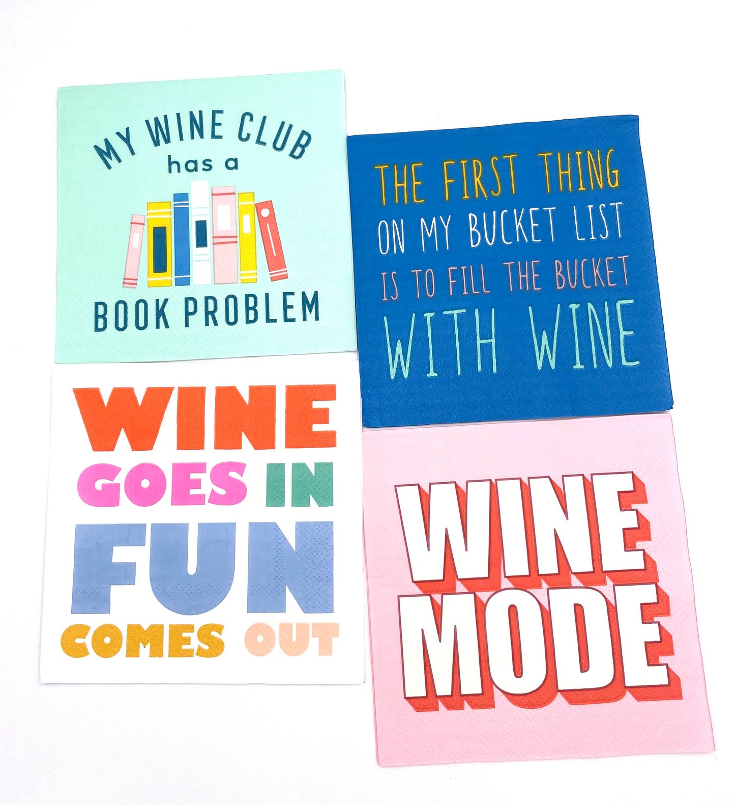 My Wine Club Has A Book Problem Napkins