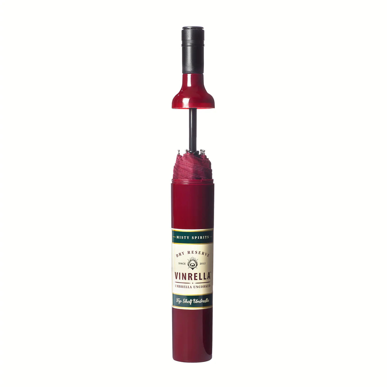 Burgundy Labeled Bottle Umbrella
