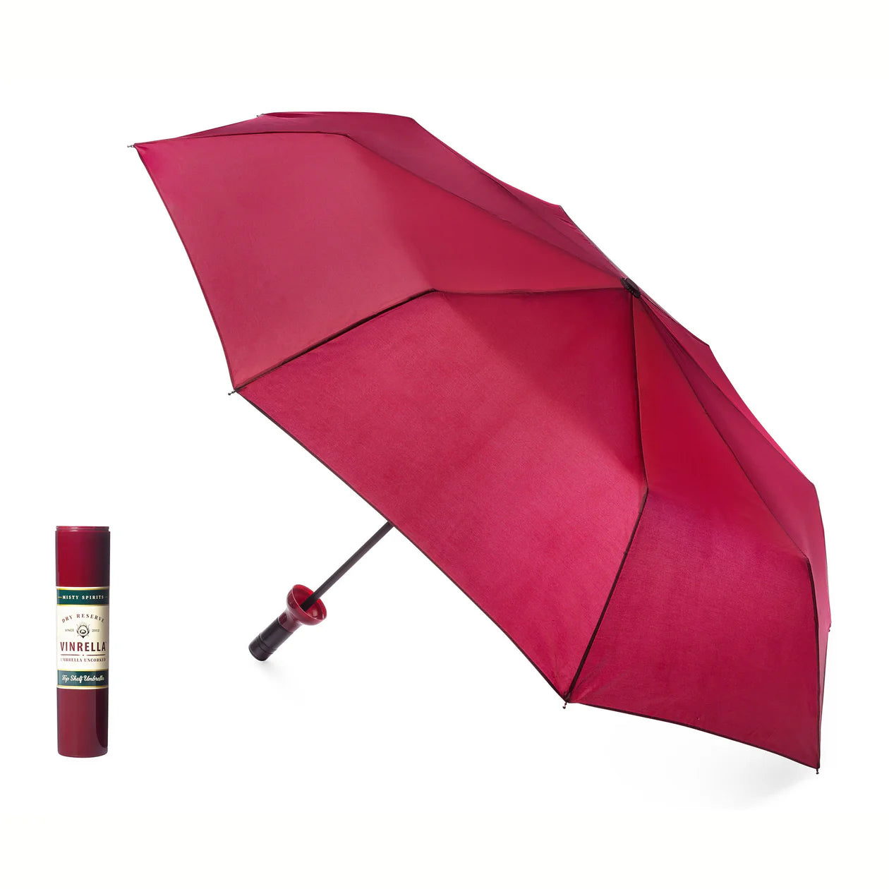 Burgundy Labeled Bottle Umbrella