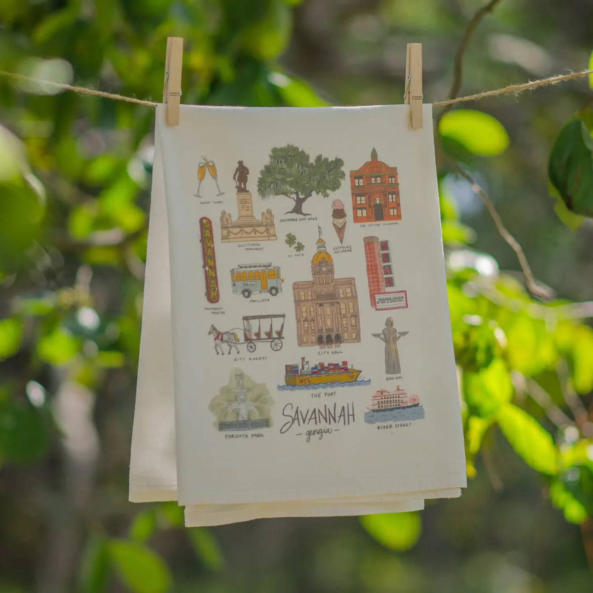 Savannah Sights Tea Towel