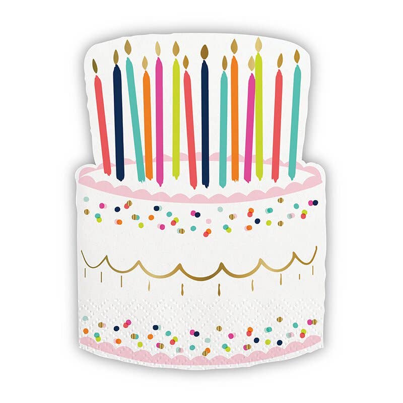 Birthday Cake Shaped Napkins