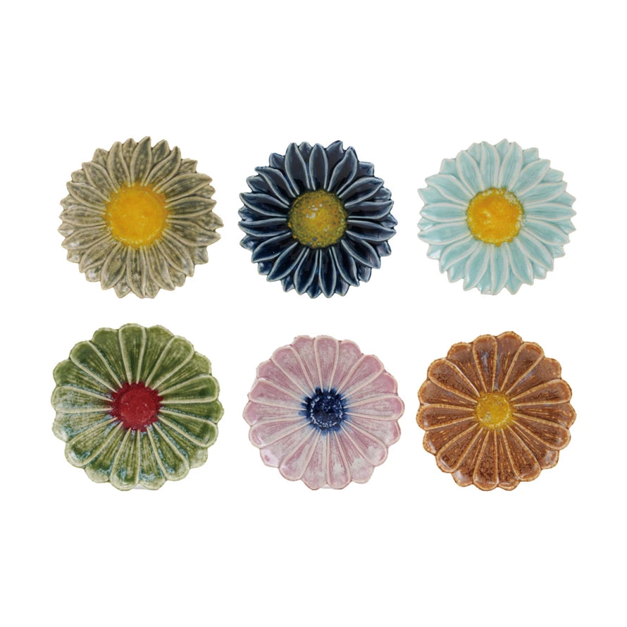 Stoneware Flower-shaped Dish