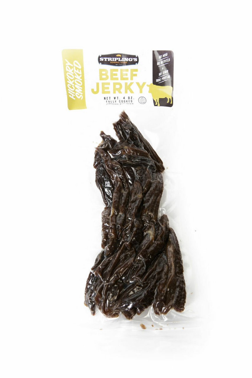 Hickory Smoked Beef Jerky- Stripling's General Store