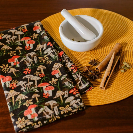 Mushroom Field Kitchen Towel