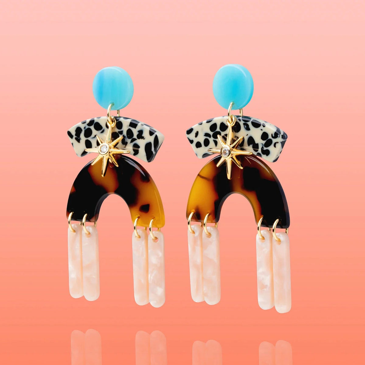 Luz Azul MM Frige Earrings