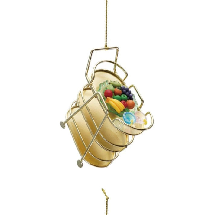 Mid-Century Bar Cart Christmas Ornament