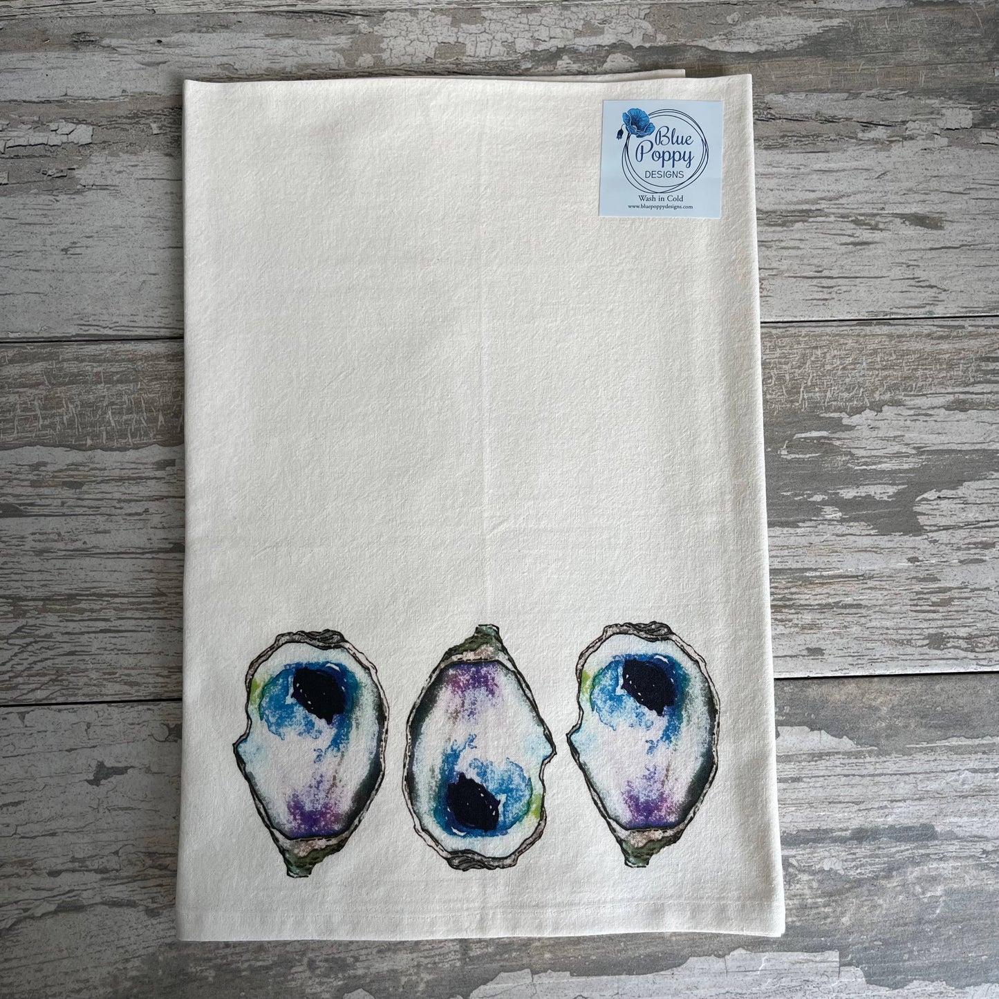 Triple Oyster Kitchen Towel