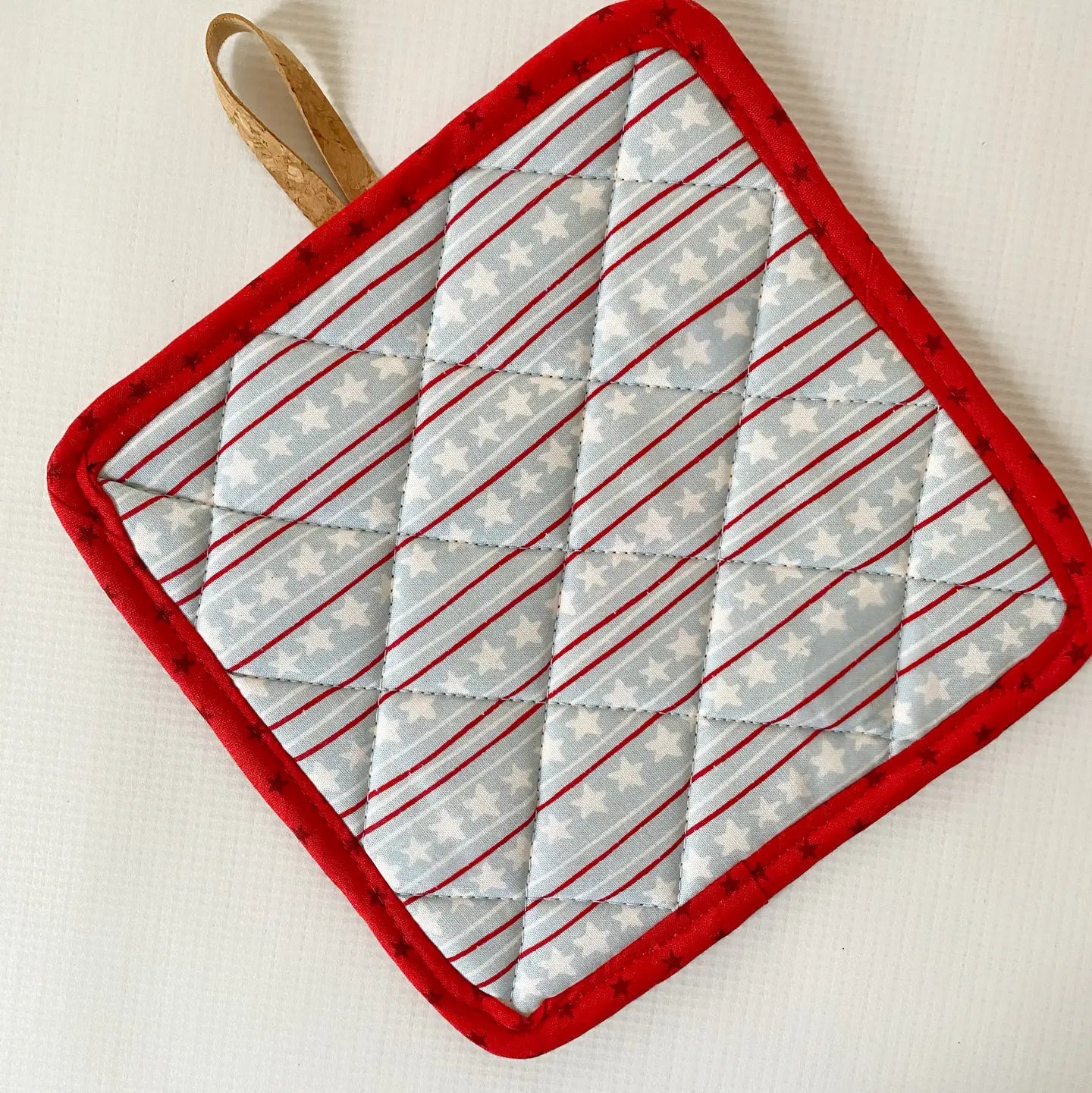 Quilted Cork & Cotton Pot Holder - Alma Boheme