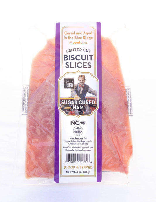 Sugar Cured Country Ham Slices- Bruce Julian Heritage Foods