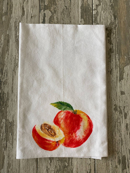 Peach Kitchen Towel - Blue Poppy - Local Brand