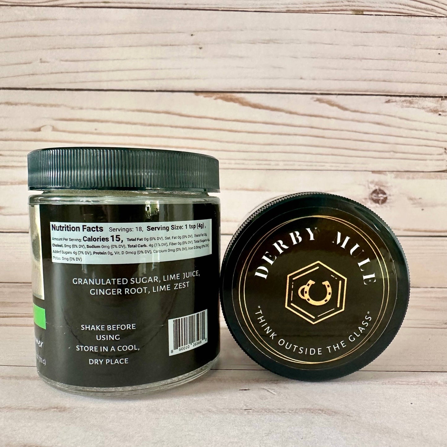 "Ginger Lime"  Infused Sugar Beverage Rimmer