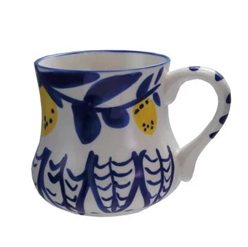 Hand Painted Lemon Chinoiserie Mug