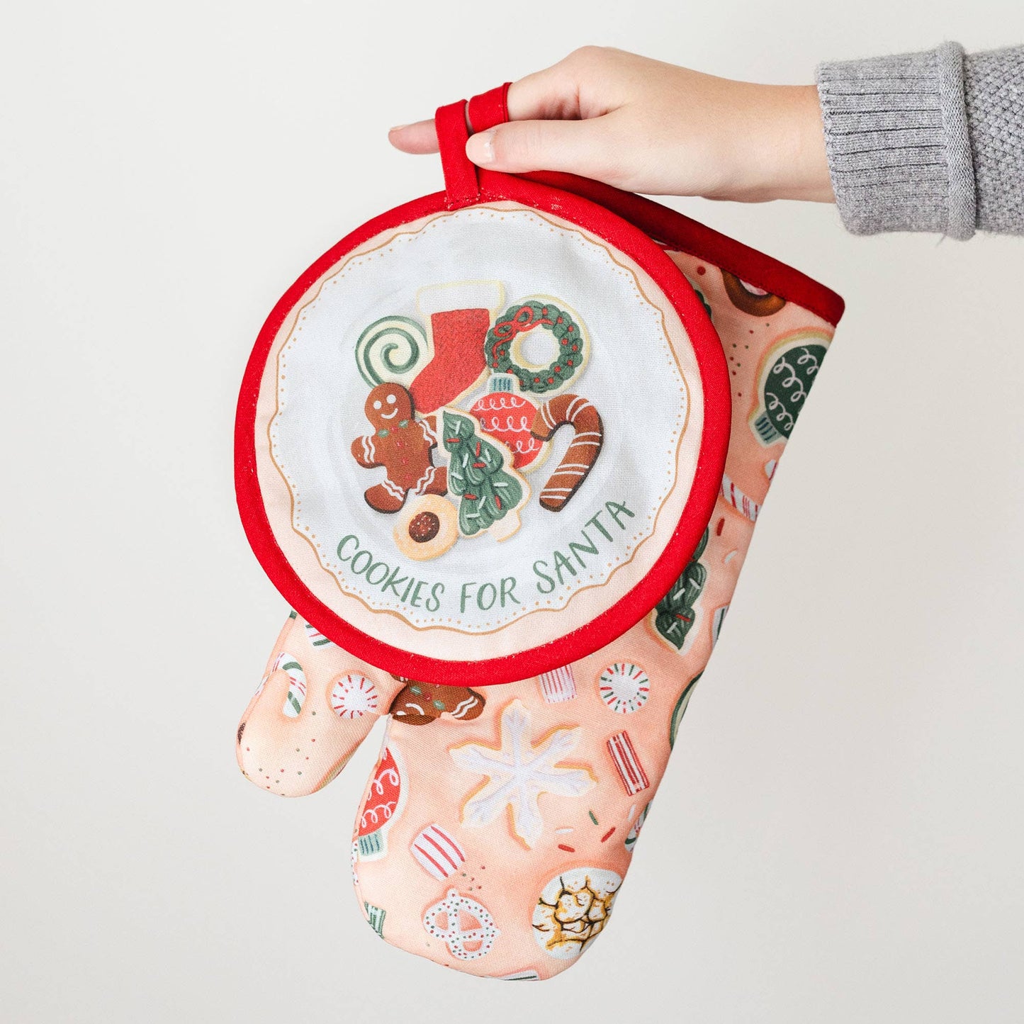 Santa's Cookies Pot Holder Set