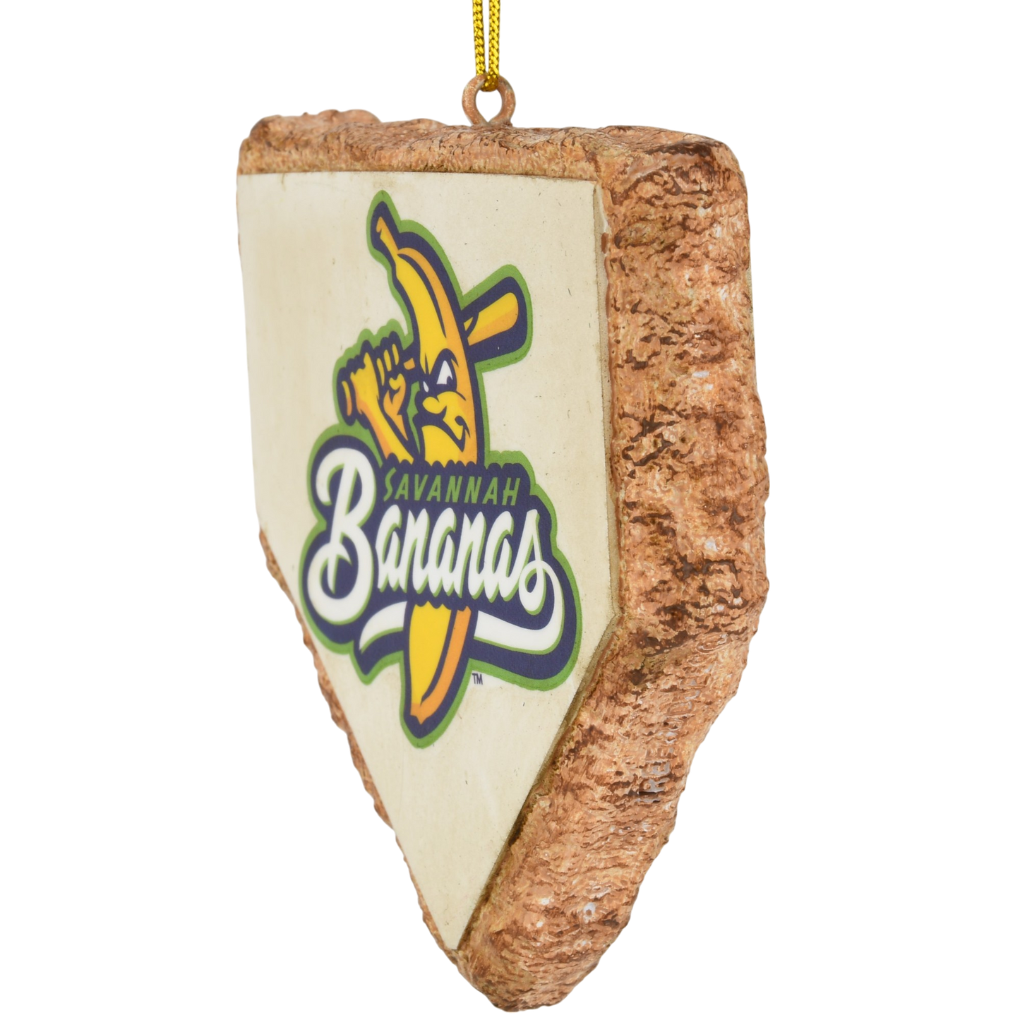 Tree Buddees x Savannah Bananas Home Plate Official Banana Ball Ornament - Limited Edition