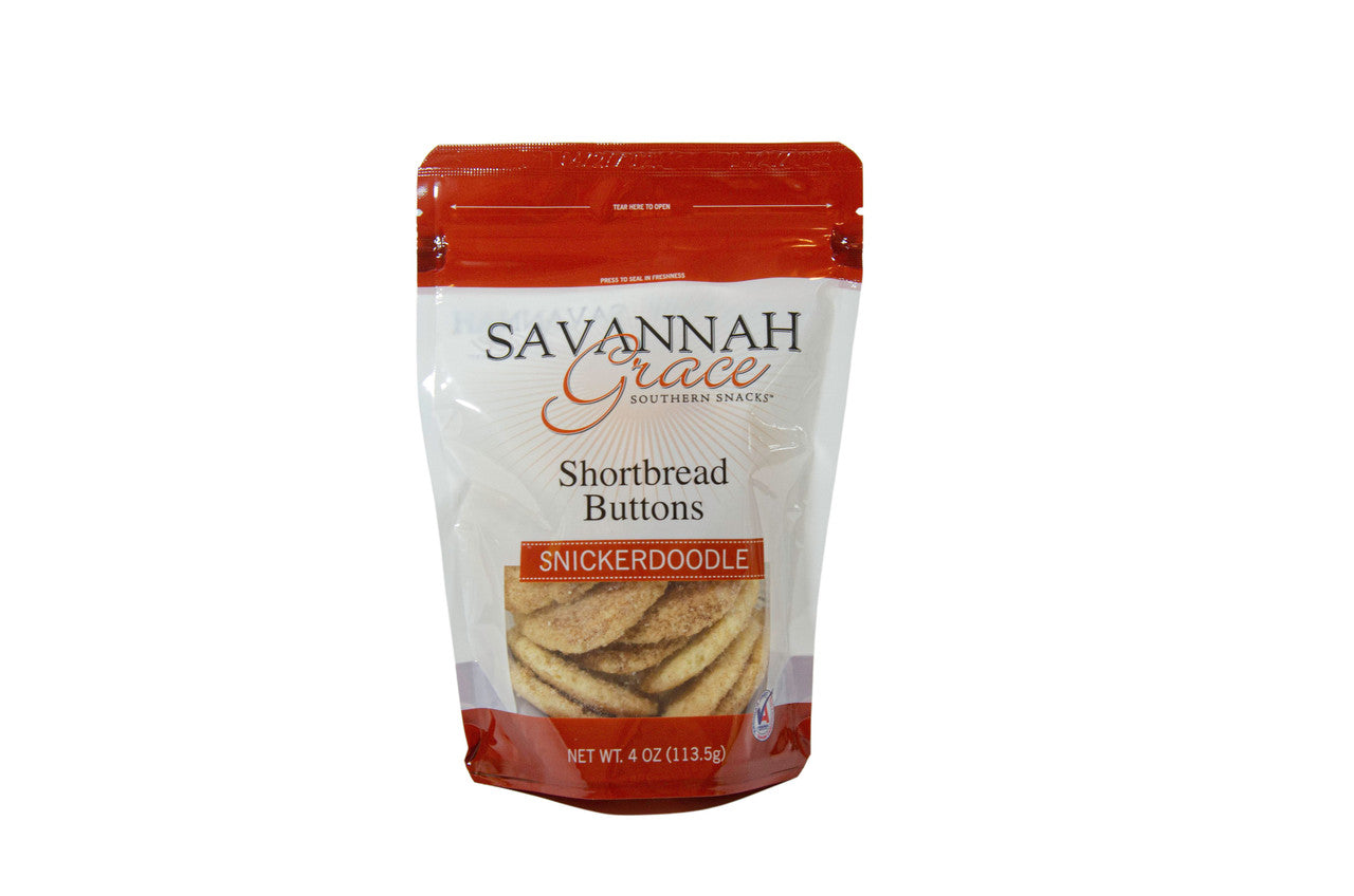 Savannah Grace Shortbread Button Cookies - Snickerdoodle