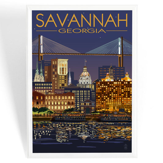 Savannah at Night Magnet