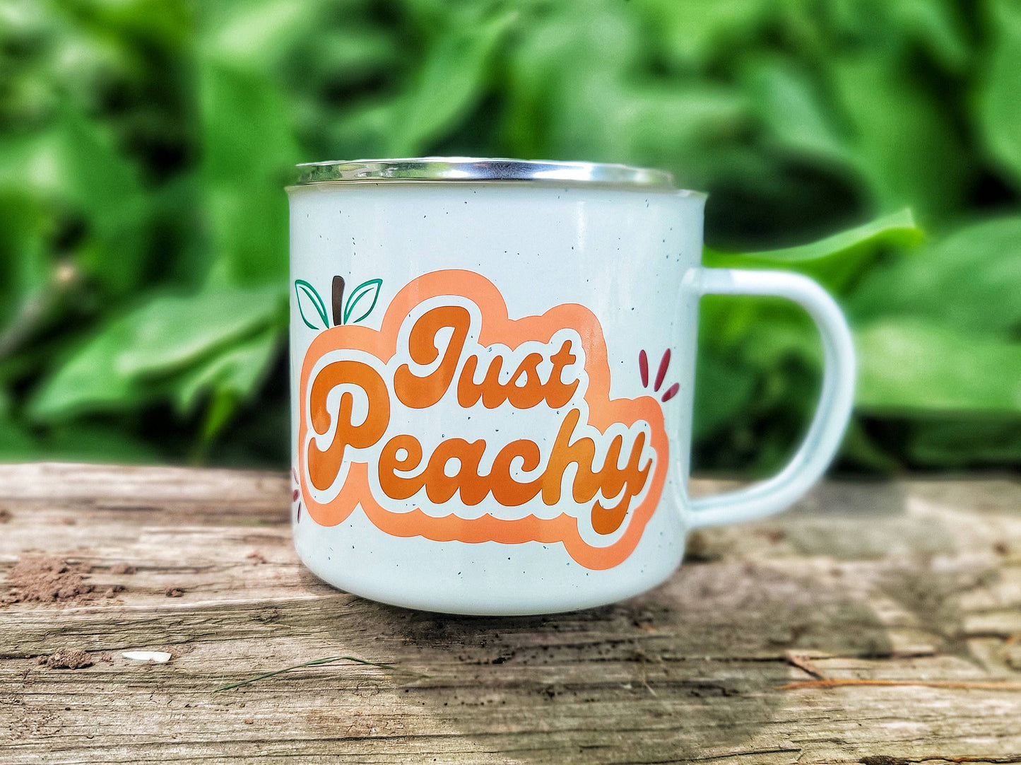 Just Peachy Mug, Peach Coffee Mug, Peach Cup, Georgia Peach