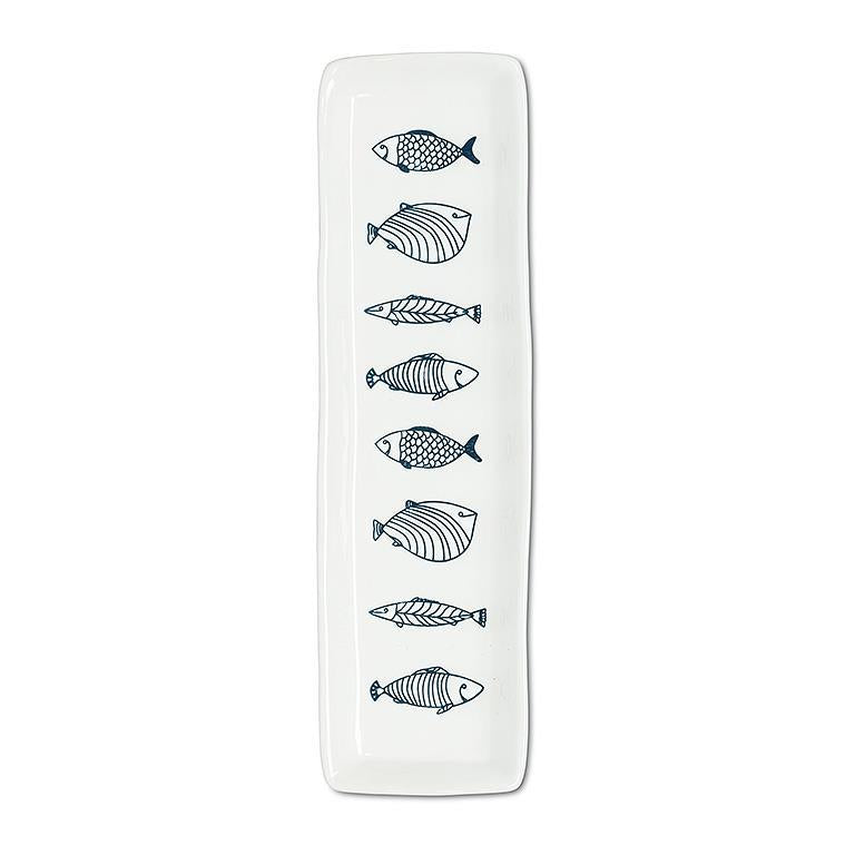 Long slim fish plate