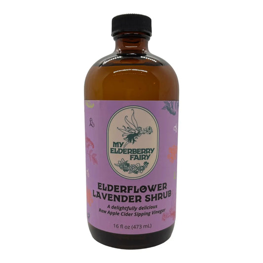 Elderflower lavender shrub 8 oz